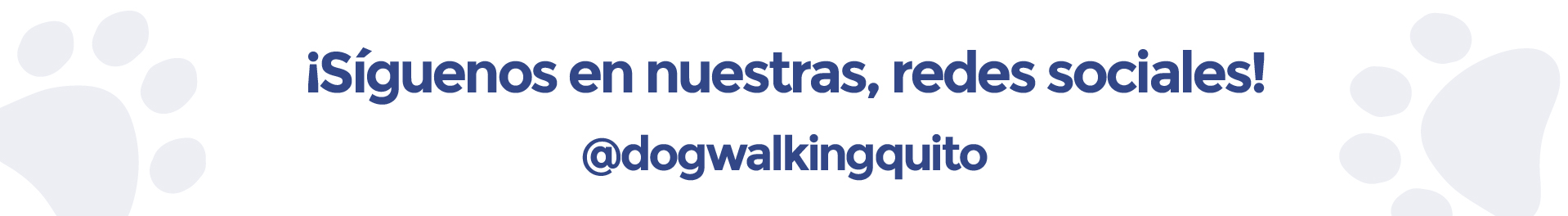 SIGUENOS en redes sociales Dog Walking